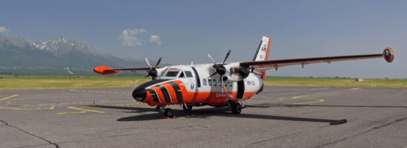 Dopravné lietadlo v pristávacej fáze